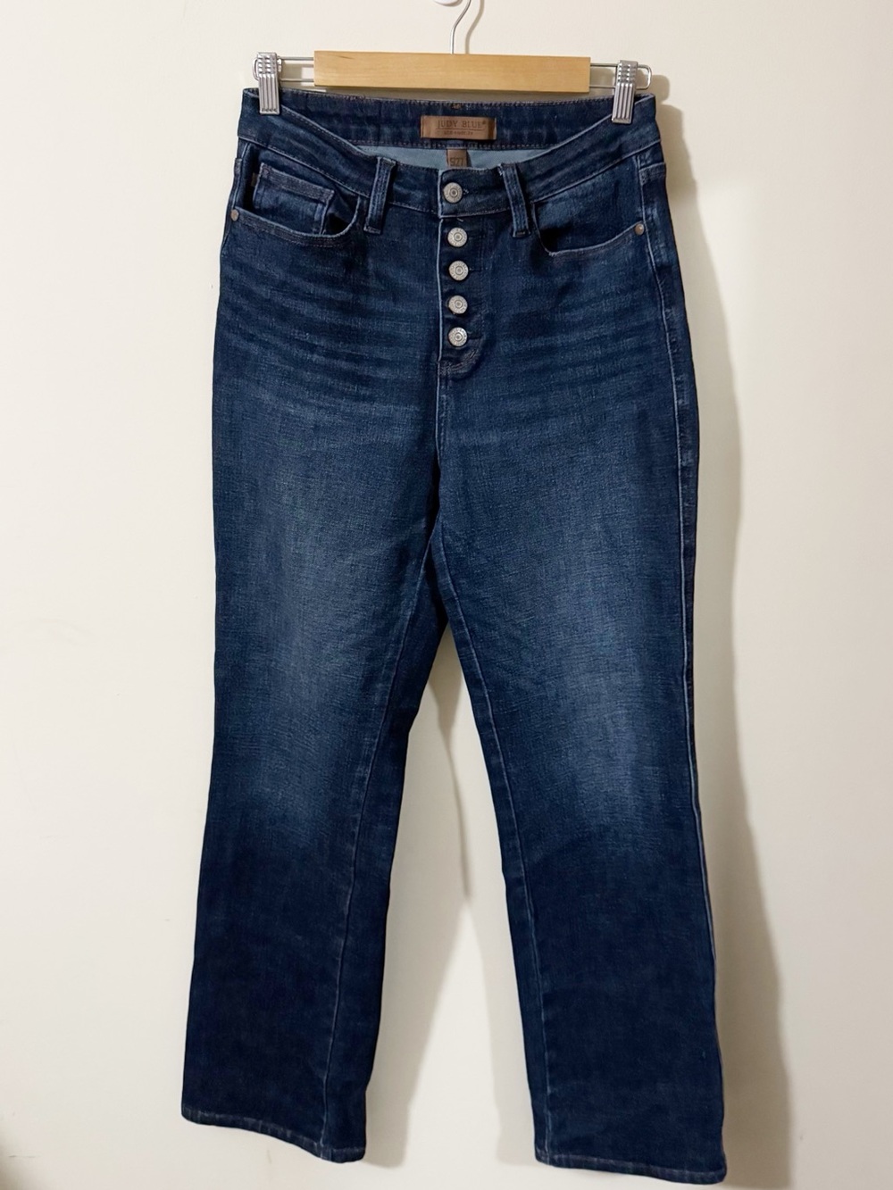 Judy Blue Womens Button Fly Bootcut Jeans Size 5 / 27 Denim